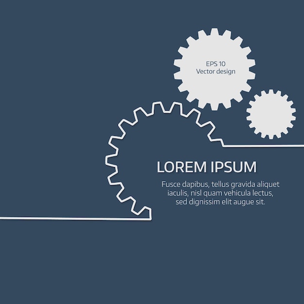 Kreisförmige infografik. diagramm, diagramm, diagramm mit zahnrädern. cover-vektorvorlage.