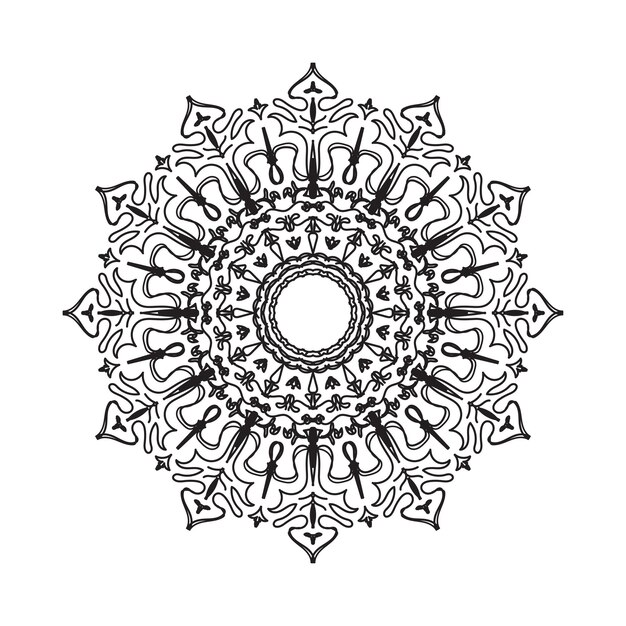 Vektor kreisförmige mandala-kunstdekorationselemente