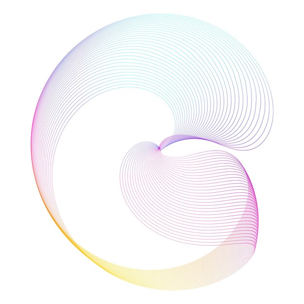 Kreisförmige Wireframe-Mesh-Kreislinien bewirken Logo-Element06