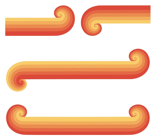 Vektor kreisförmiger, spiralförmig gestreifter schallwellenrhythmus aus linien einfache abstrakte formen kreisförmiger linien