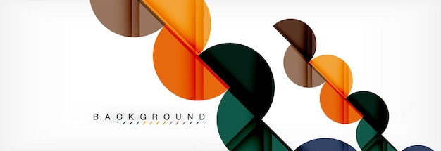 Kreismoderne geometrische abstrakte Hintergrundillustration