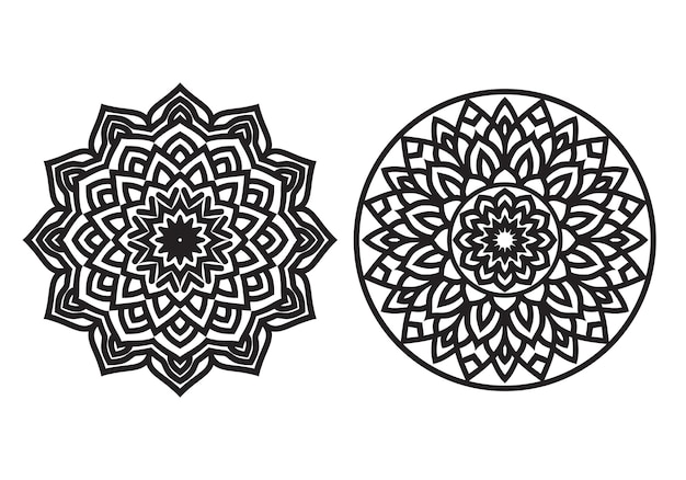 Kreismuster in form eines mandalas henna tattoo mandala mehndi-stil