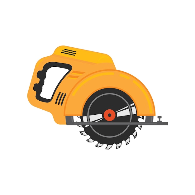 Kreissägemaschine Vektor Illustration Design Vorlage Web
