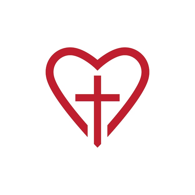 Kreuz und Liebeslogo