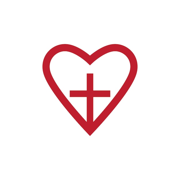 Kreuz und Liebeslogo