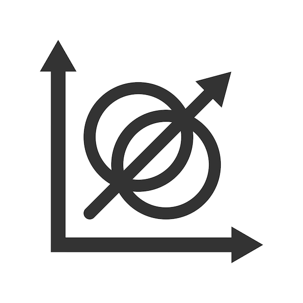 Vektor kreuzungsdiagramm-symbol