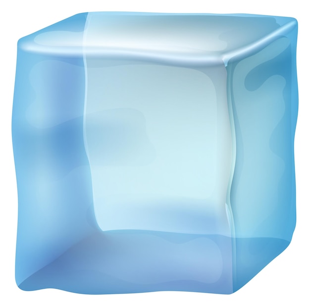 Kristalleiswürfel kalter, glänzender wasserblock