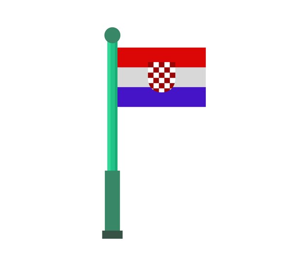 Kroatische flagge