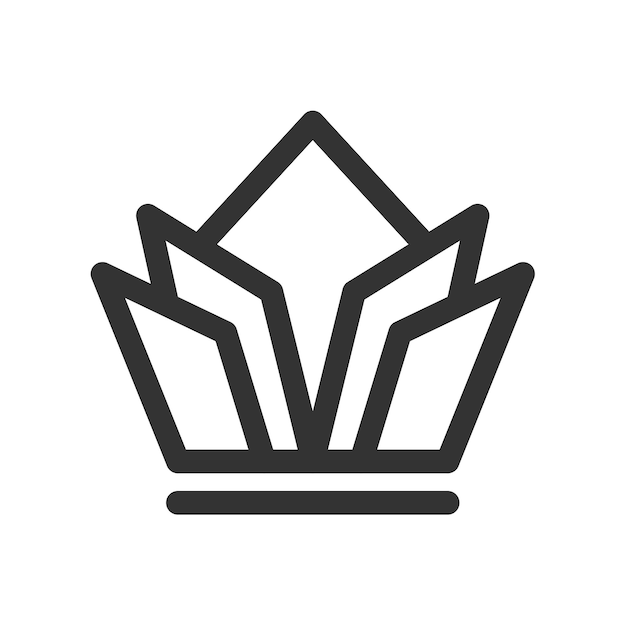 Krone-logo-vorlage symbol illustration markenidentität isolierte und flache illustration vektorgrafik