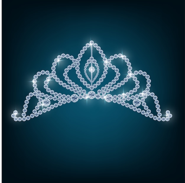 Krone mit Konzepten aus Diamanten