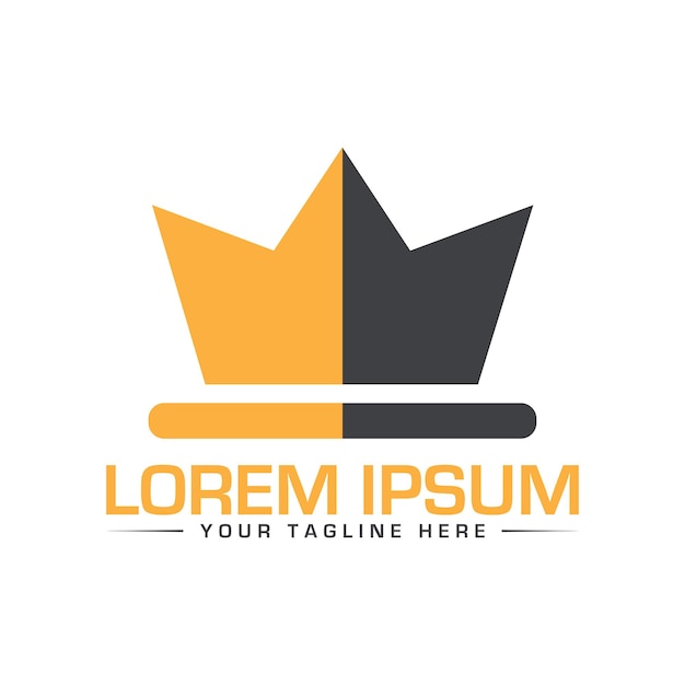 Kronen-Logo-Design Einzigartiges und professionelles Kronen-Logo-Design