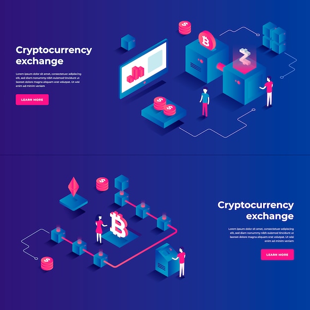 Kryptowährungsaustausch und isometrische Zusammensetzung der Blockchain