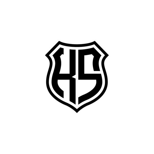 KS-Monogramm-Logo-Design, Buchstabe, Text, Name, Symbol, einfarbig, Logo, Alphabet, Zeichen, einfaches Logo