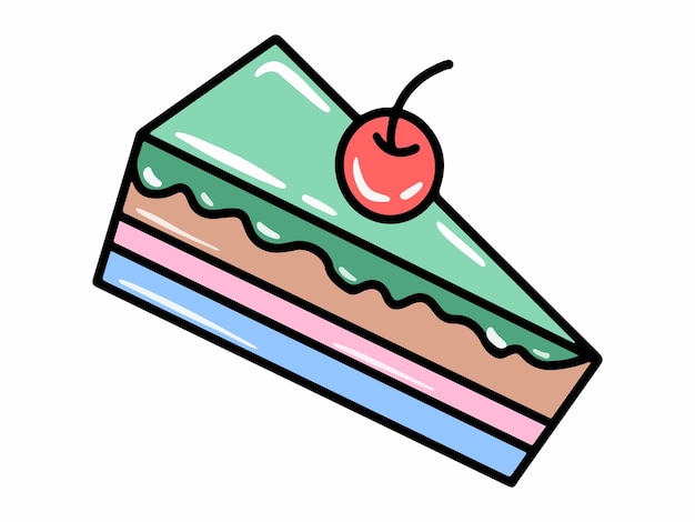 Vektor kuchen-clipart-symbol-illustration