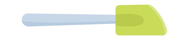Vektor küchensilikonspatel küchengeschirr-symbol vektor-illustration