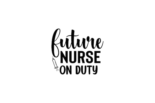 Künftige krankenschwester im dienst