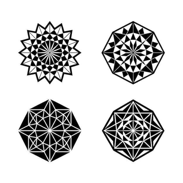 Künstlerische geometrische Muster Vektorelemente für Branding