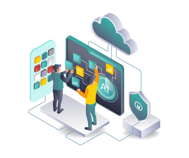 Künstliche Intelligenz Cloud-Server-Netzwerke