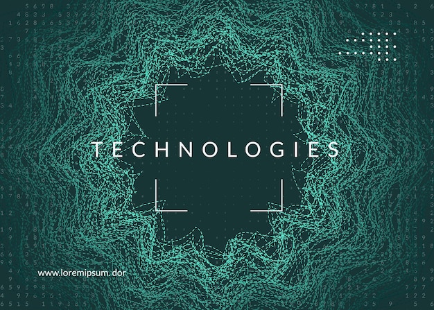 Künstliche Intelligenz Hintergrund Technologie für Big Data vis
