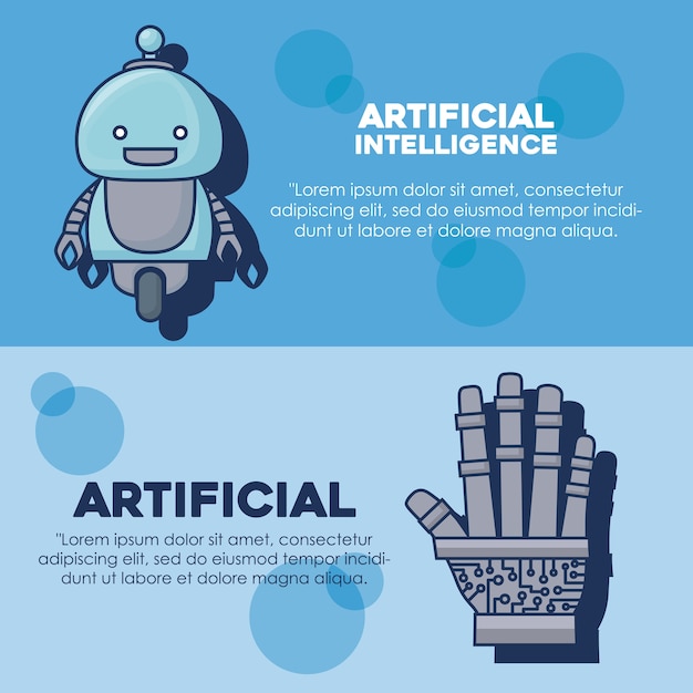 Künstliche intelligenz infographik design