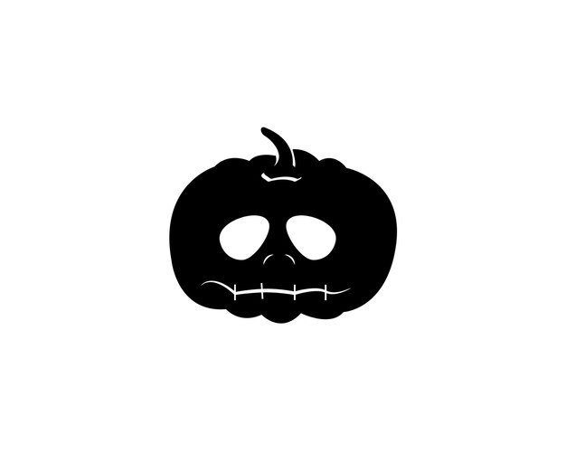 Vektor kürbis-icon-vektor-design-symbol des halloween-ferien-horror