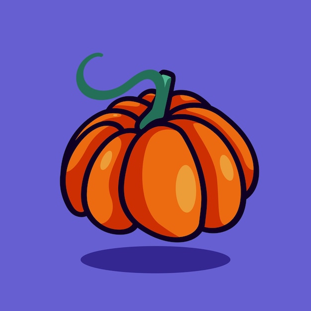 Kürbis-symbol gekritzel-halloween-illustration