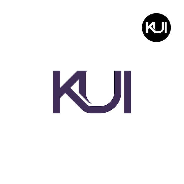 KUI Monogramm-Logo-Design mit Buchstaben