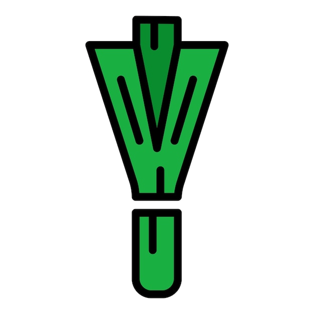 Kulinarischer schnitzel-symbol umriss kulinarischer schnitzel vektor-symbole farbe flach isoliert