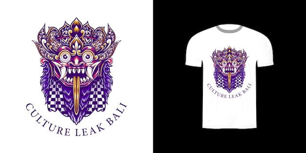 Kulturleck-bali-druck für t-shirt-design