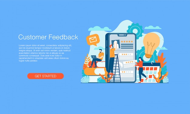 Kundenfeedback-Banner