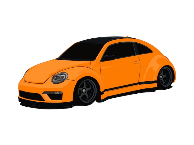 Kundenspezifisches orange auto