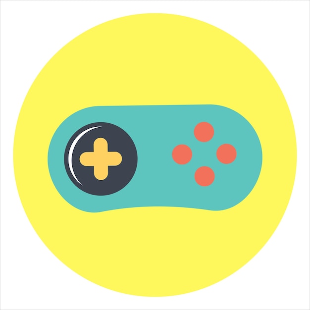 Kunst-Illustration-Symbol-Symbol-Symbol des Videospiel-Gamepad-Joysticks