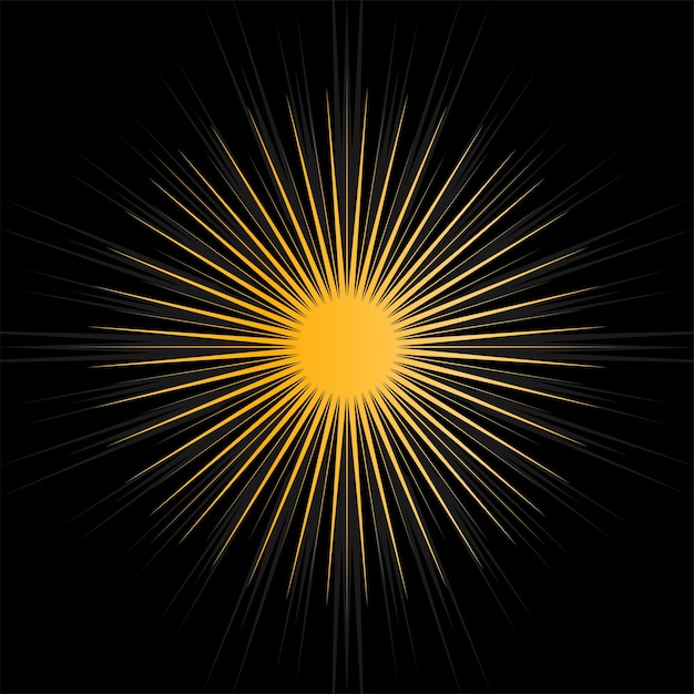 Vektor kunstdesign sunburst-vektorillustration