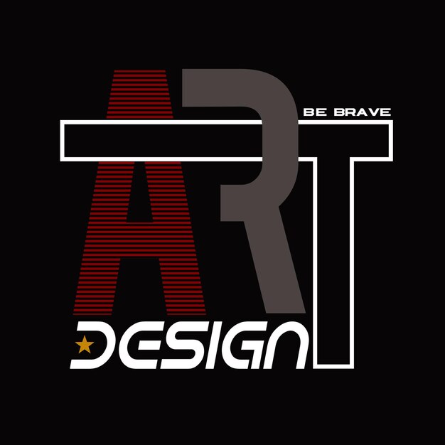 Kunstdesign typografie vektorillustration für den druck aller medien