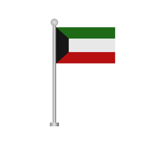 Vektor kuwait-flagge