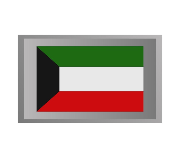 Vektor kuwait-flagge