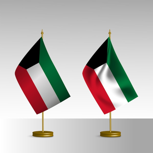 Kuwait-Schreibtischflagge