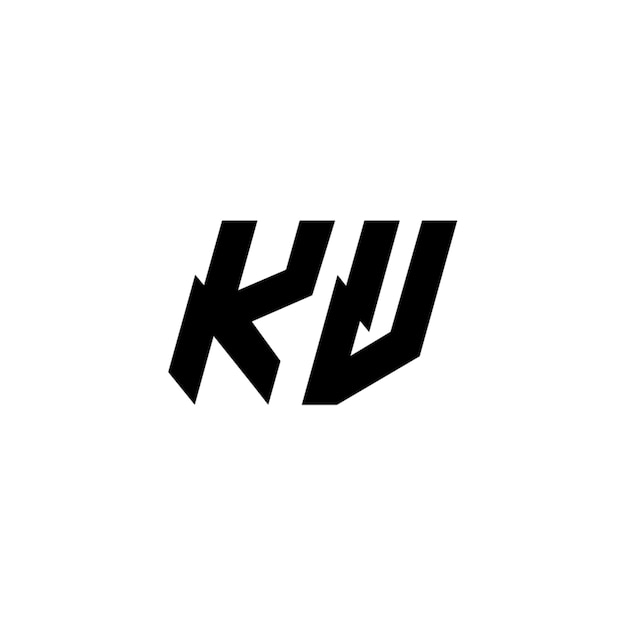 KV-Monogramm-Logo-Design, Buchstabe, Text, Name, Symbol, monochromes Logo, Alphabet-Zeichen, einfaches Logo