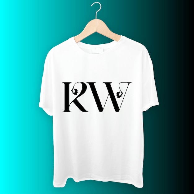 KW weißes T-Shirt-Design
