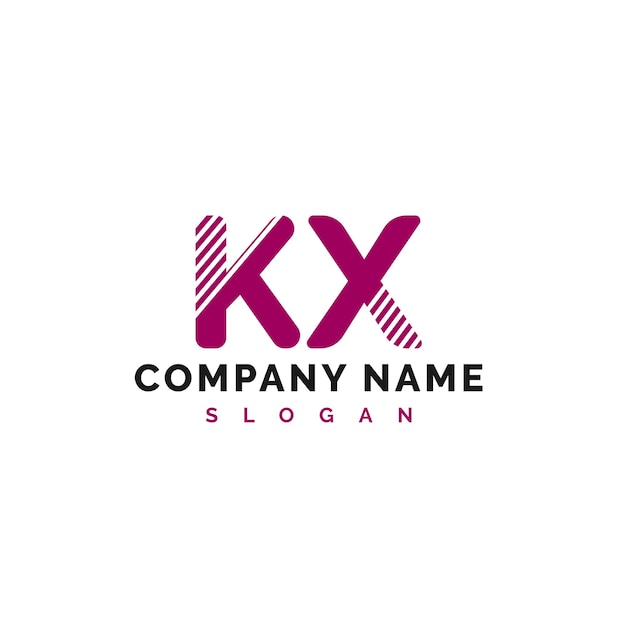Kx buchstaben logo design kx buchstaben logo vektor illustration vektor