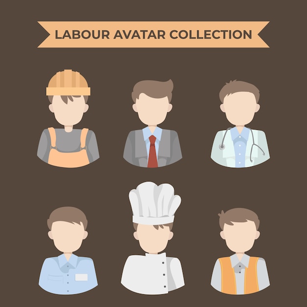 Labor-avatar-sammlung