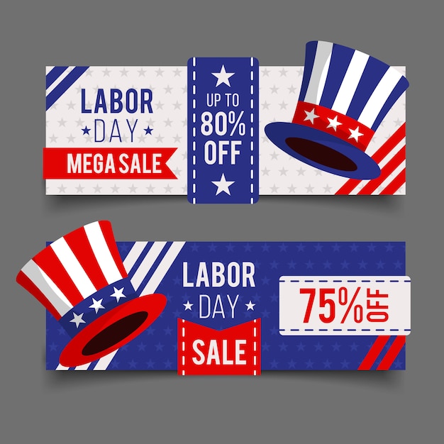 Labor day sale banner