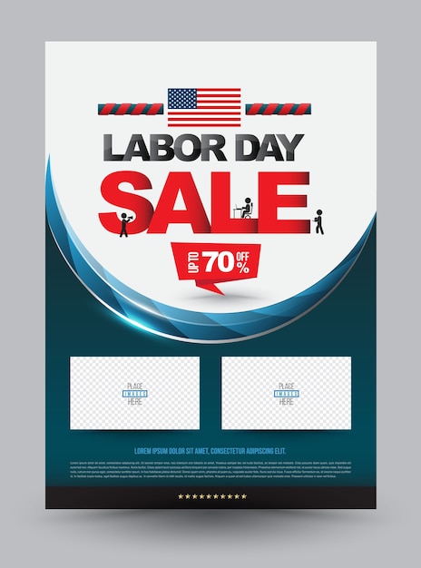 LABOR DAY SALE Poster Vorlage