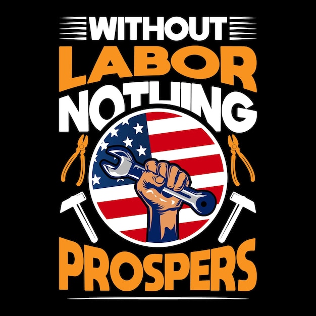 Vektor labor day t-shirt designvektor