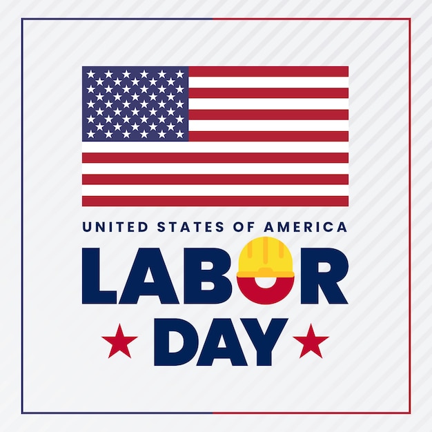 Labor day vector social media post banner design vorlage sauber arbeitstag post design hintergrund