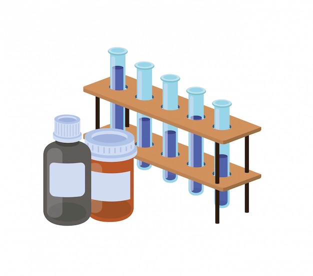 Laborinstrumente mit den medizin lokalisiert