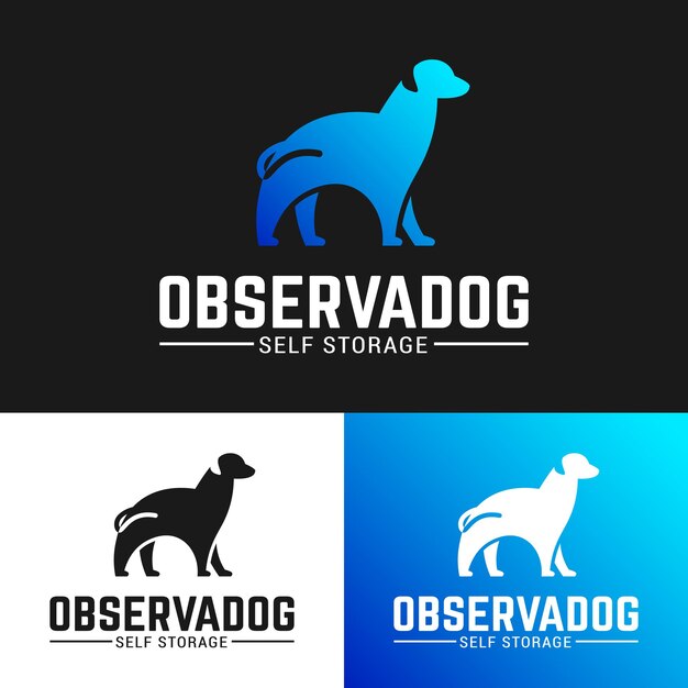 Labrador retriever hund silhouette logo design