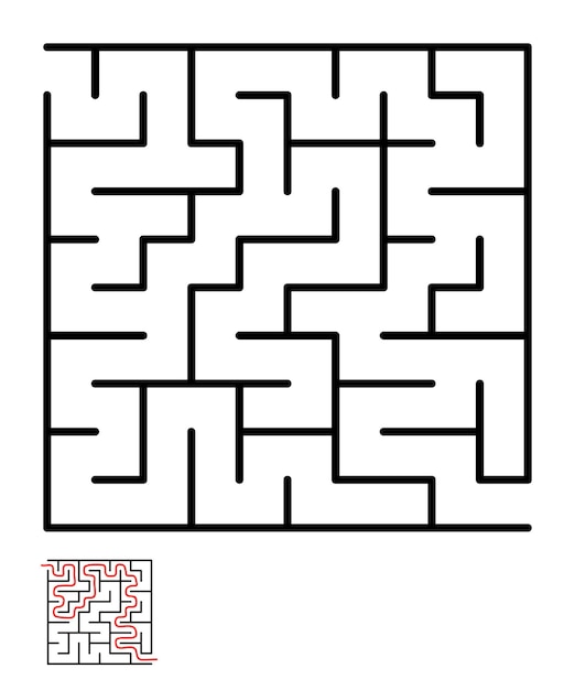 Labyrinth-labyrinth-rätsel für kinder