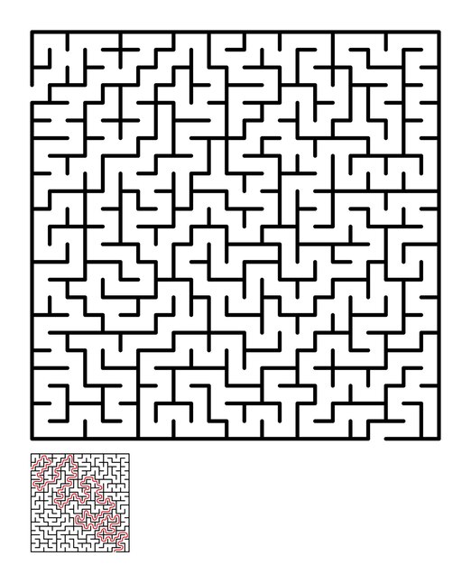 Labyrinth-labyrinth-rätsel für kinder