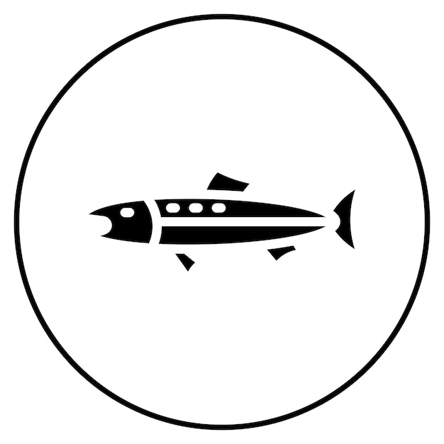 Vektor lachs-vektor-icon-bild kann für fische und meeresfrüchte verwendet werden